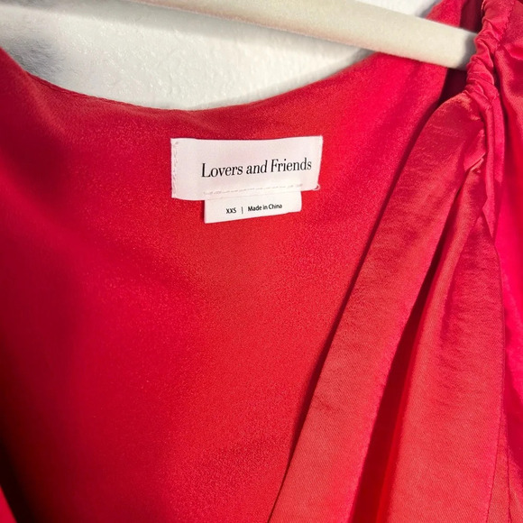 Lovers and Friends Corinne Mini Dress in Cherry Red - Picture 6 of 7